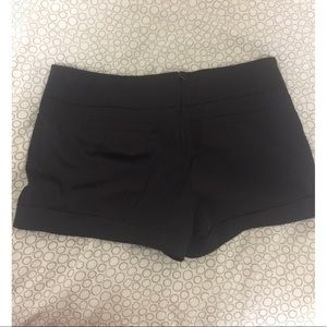 Black satin short